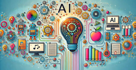 DALL·E 2024-08-01 12.40.48 – A dynamic and vibrant banner image promoting an educational event about artificial intelligence applications for teachers. The image should include ic (1) (1)