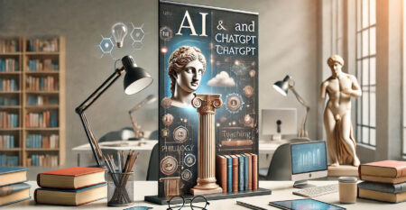 DALL·E 2024-10-26 12.53.31 – A realistic banner design for a seminar on using AI and ChatGPT in teaching philological subjects, without any text. The banner features realistic edu (1)